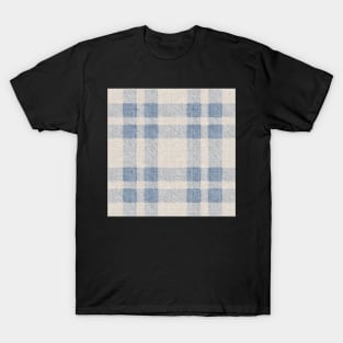 Linen and Blue Plaid T-Shirt